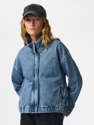 PCGRACE FUNNEL JACKET DNM D2D Light Blue Deni