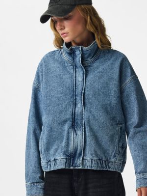 PCGRACE FUNNEL JACKET DNM D2D Light Blue Deni
