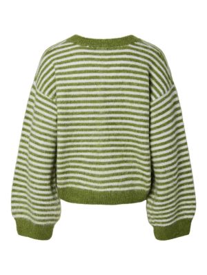 PCADA LS O-NECK KNIT CARDIGAN Woodbine/Cloud