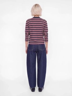 JXSOPHIA BOXY LS STRIPE TEE JR Night Sky/Rythm