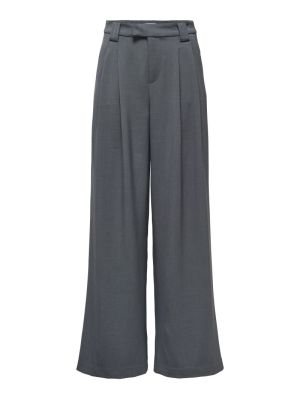 ONLSVEA MW MEL WIDE PANT TLR Dark Grey Melan