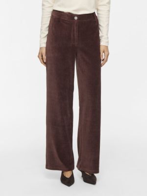 VIKITA RW WIDE CORDUROY PANTS Coffee Bean