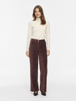 VIKITA RW WIDE CORDUROY PANTS Coffee Bean
