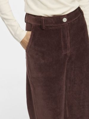VIKITA RW WIDE CORDUROY PANTS Coffee Bean