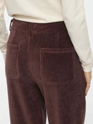 VIKITA RW WIDE CORDUROY PANTS Coffee Bean