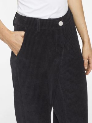 VIKITA RW WIDE CORDUROY PANTS Black Beauty
