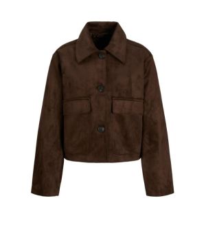 JXLUISA BRUSHED JACKET OTW Demitasse