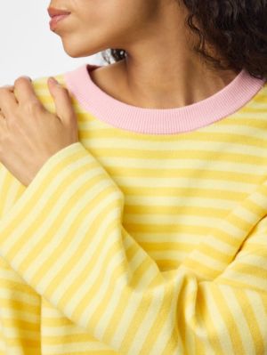 PCJASSY LS O-NECK KNIT NOOS BC Double Cream/LE