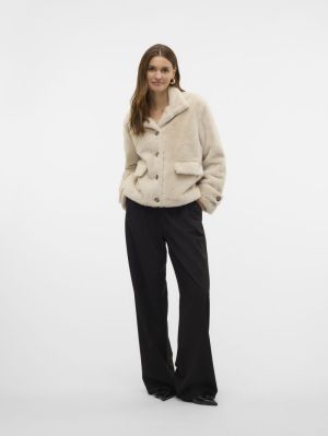 VMSONJAEVA SHORT JACKET GA BOO Oatmeal
