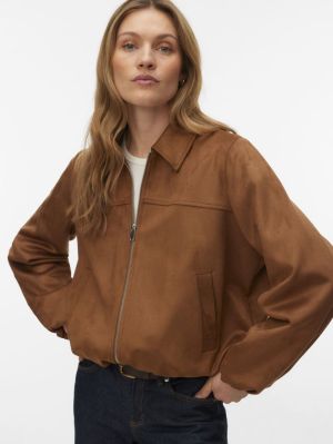 VMJOSEIDA SHORT JACKET BOO Cognac