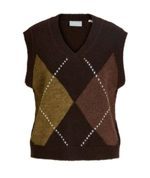 JXHARVI VEST KNIT Demitasse