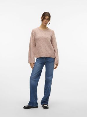 VMINGRID LS O-NECK PULLOVER Pink Dogwood/W.