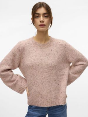 VMINGRID LS O-NECK PULLOVER Pink Dogwood/W.
