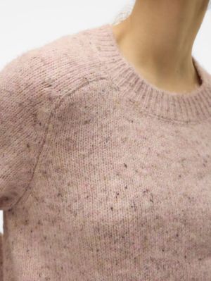 VMINGRID LS O-NECK PULLOVER Pink Dogwood/W.