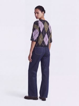 ONLNOEME SS PATTERN O-NECK KNT Black/Argyle/Be