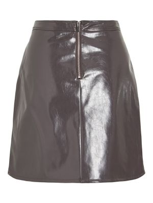 VISHINNY HW COATED SKIRT Raisin