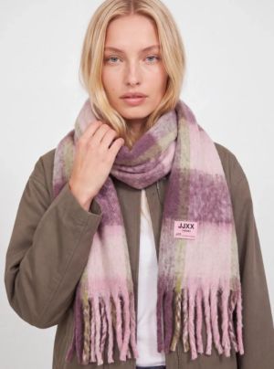 JXLESLIE SCARF ACC SN Pink Nectar/W W
