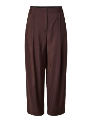 PCCARLA HW WIDE PANTS D2D French Roast