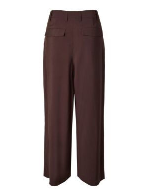 PCCARLA HW WIDE PANTS D2D French Roast
