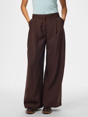 PCCARLA HW WIDE PANTS D2D French Roast