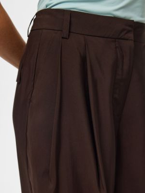 PCCARLA HW WIDE PANTS D2D French Roast