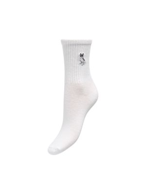 ONLSOPHIA EMB. TENNIS SOCK ACC Cloud Dancer/FR