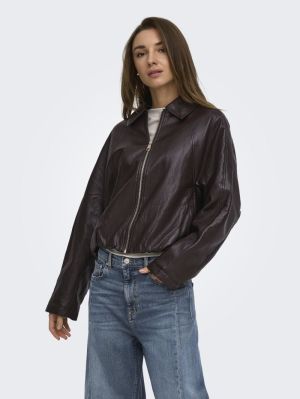 ONLMASJA FAUX LEATHER PADDED B Chocolate Torte