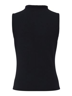 PCMADISON SL DRAPED TOP JRS NO Black