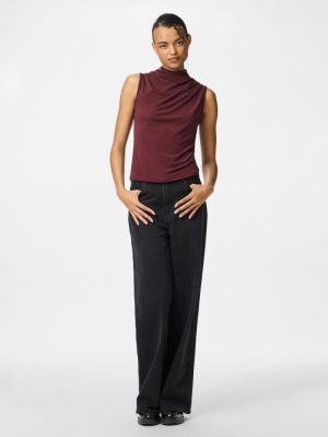 PCMADISON SL DRAPED TOP JRS NO Tawny Port