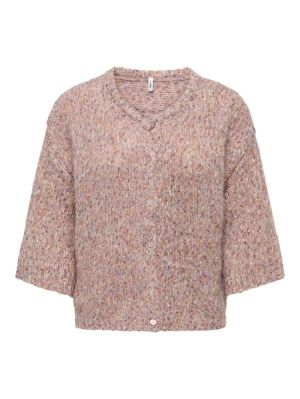 ONLZILLE SS O-NECK BUTTON CARD Sepia Rose/Mult