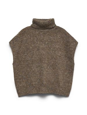 VMINGRID SL ROLLNECK VEST BOO Cocoa Brown/MEL