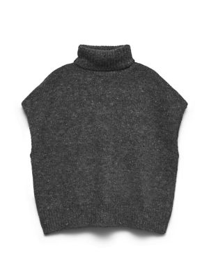 VMINGRID SL ROLLNECK VEST BOO Dark Grey Melan
