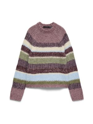 VMOSAKA LS HIGHNECK PULLOVER B Cashmere Blue/S
