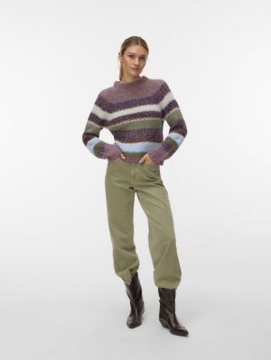 VMOSAKA LS HIGHNECK PULLOVER B Cashmere Blue/S