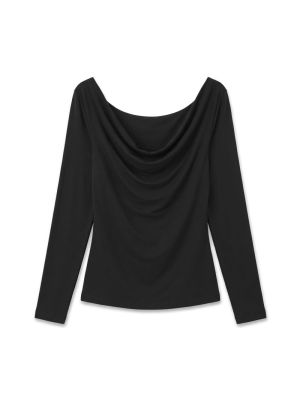 AWELLISON HEAVEN LS WATERFALL Black
