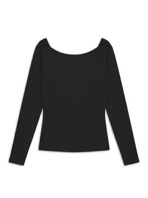AWELLISON HEAVEN LS WATERFALL Black