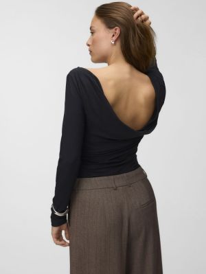 AWELLISON HEAVEN LS WATERFALL Black