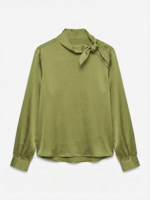 AWERIKA LS HIGH NECK BLOUSE Calliste Green