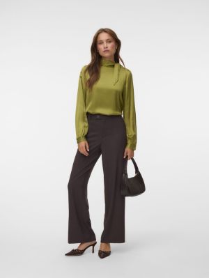 AWERIKA LS HIGH NECK BLOUSE Calliste Green