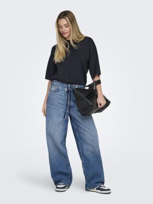 ONLSITERI SS LOOSE TIE O-NECK Night Sky