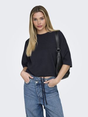 ONLSITERI SS LOOSE TIE O-NECK Night Sky