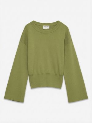 AWHANNA LS CREW NECK KNIT PULL Calliste Green