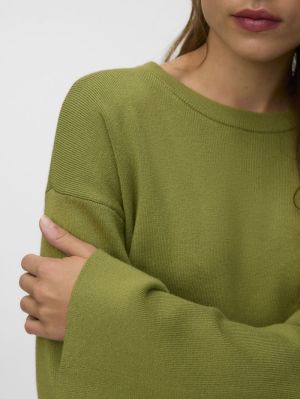 AWHANNA LS CREW NECK KNIT PULL Calliste Green