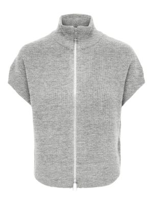ONLBIANCA SL HIGHNECK ZIP VEST Medium Grey Mel