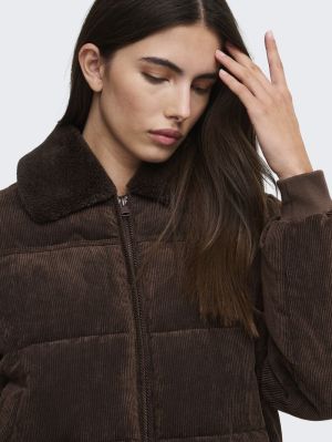 ONLNICOLINE CORDUROY BOMBER OT Coffee Bean
