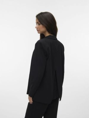VMTENA LS LACE DETAIL BLAZER Black
