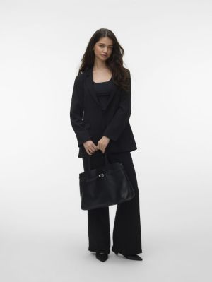 VMTENA LS LACE DETAIL BLAZER Black