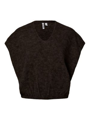 PCALLIE SL V-NECK KNIT VEST NO Hot Fudge/melan