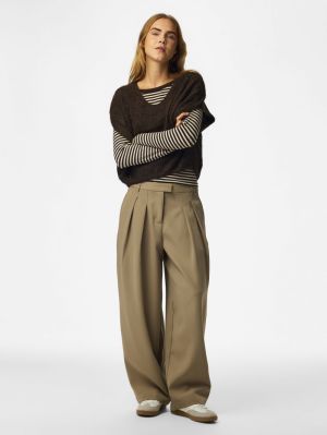 PCALLIE SL V-NECK KNIT VEST NO Hot Fudge/melan